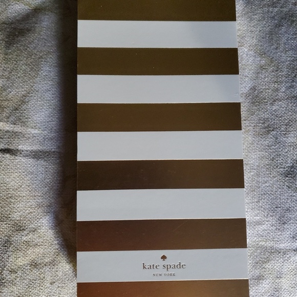 Kate Spade gold stripe large notepad. NWT - Picture 4 of 4